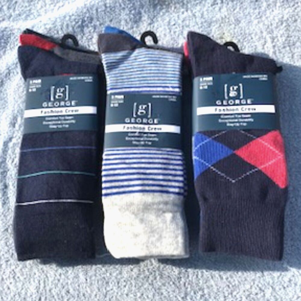 Size: 6-12 Dress Socks {3} Pair Per Sleeve {9} Pairs . {3} Sleeve Bundle . New
